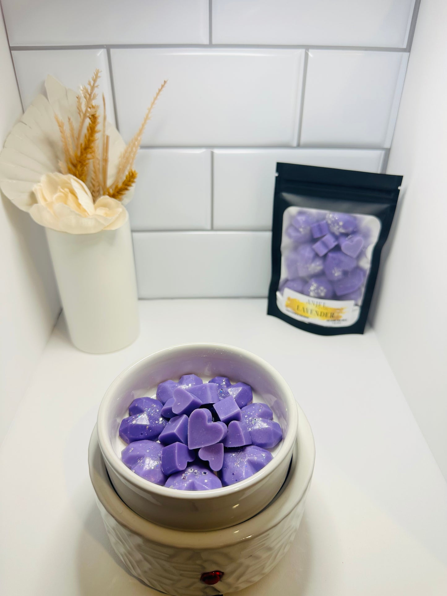 Lavender Hearts Wax Melts