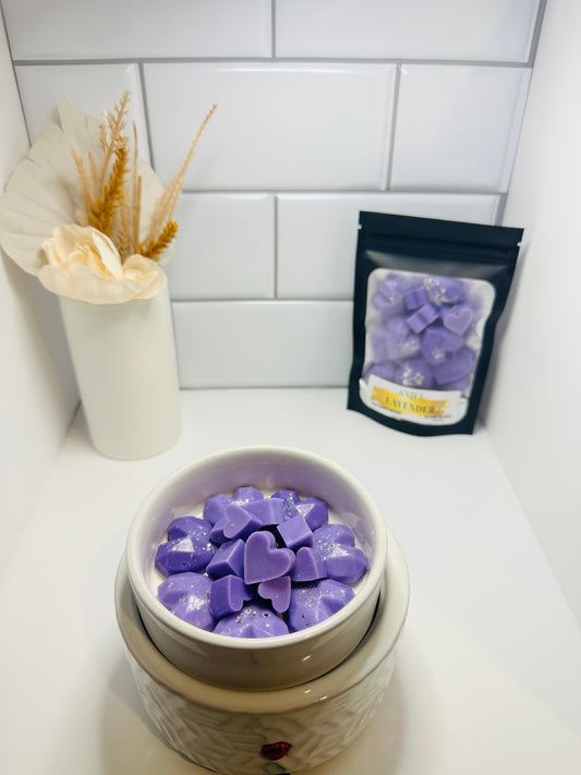 Lavender Hearts Wax Melts in