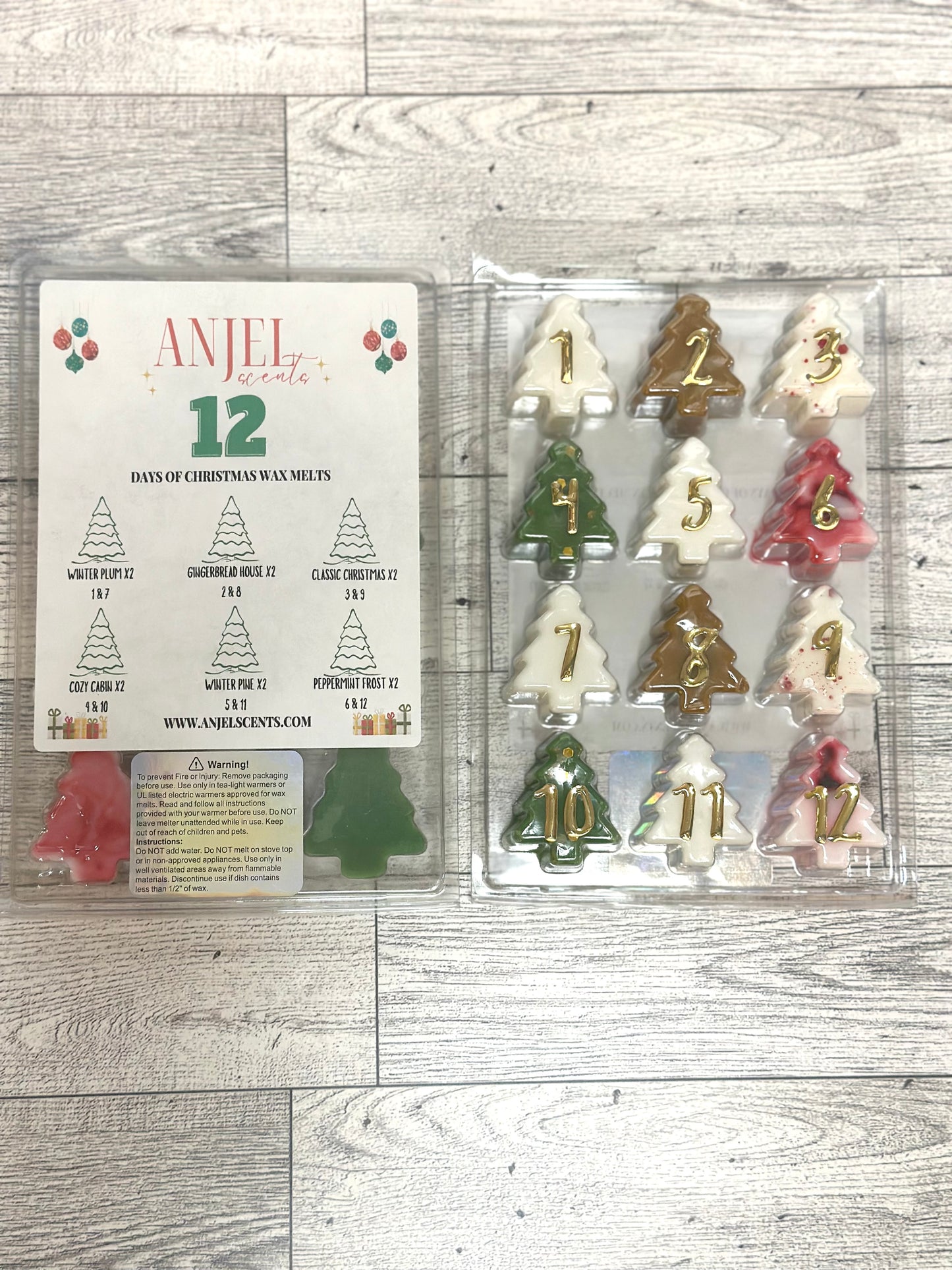 12 Days of Christmas Advent Calendar Wax Melts