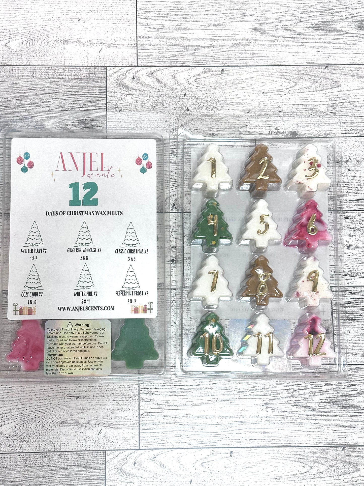 12 Days of Christmas Advent Calendar Wax Melts