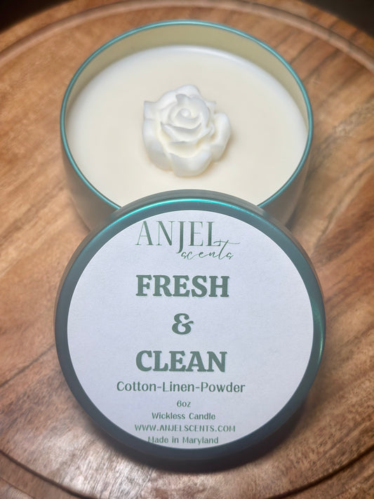 Fresh & Clean Wickless Candle Tin