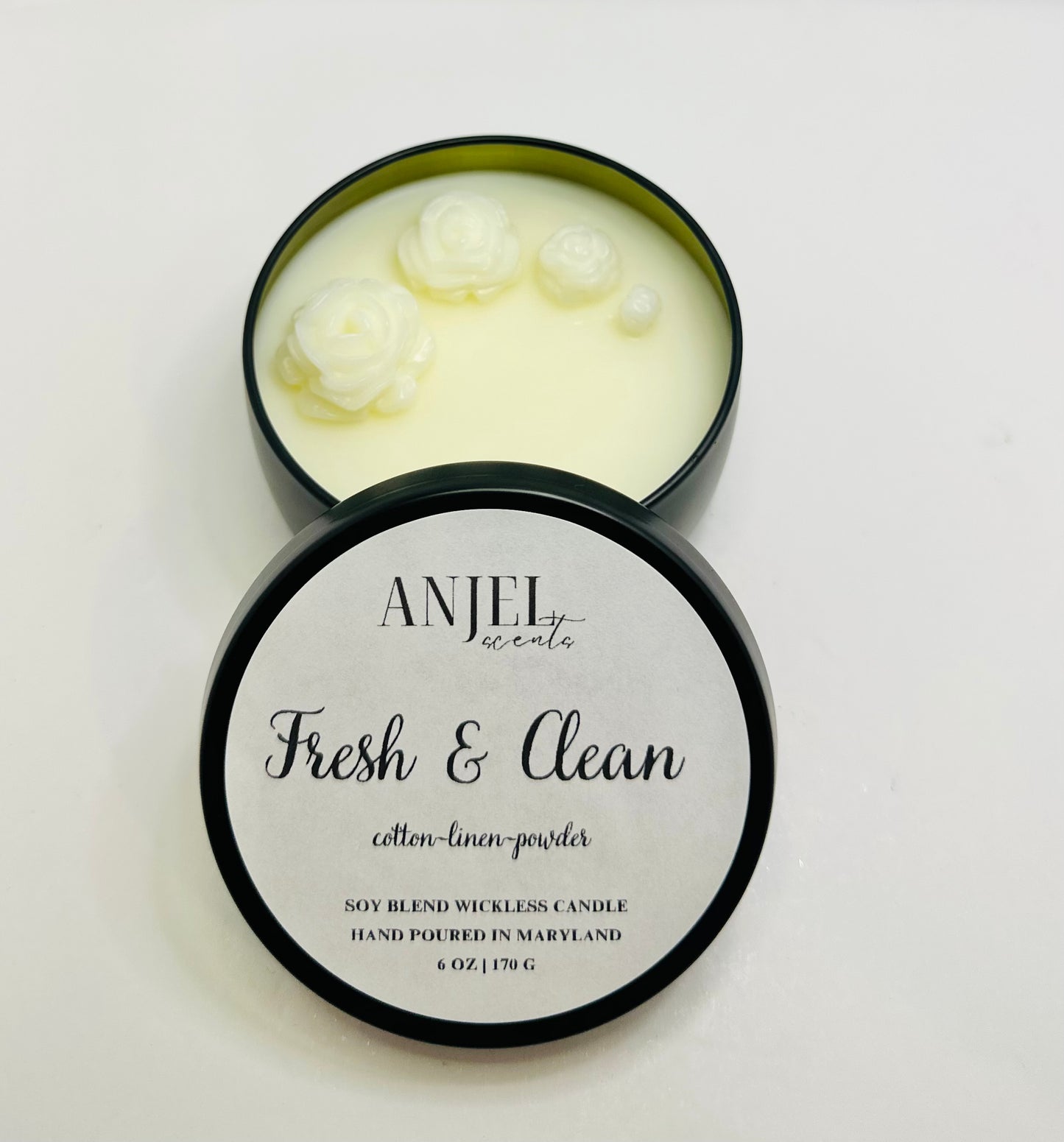 Fresh & Clean Wickless Candle Tin