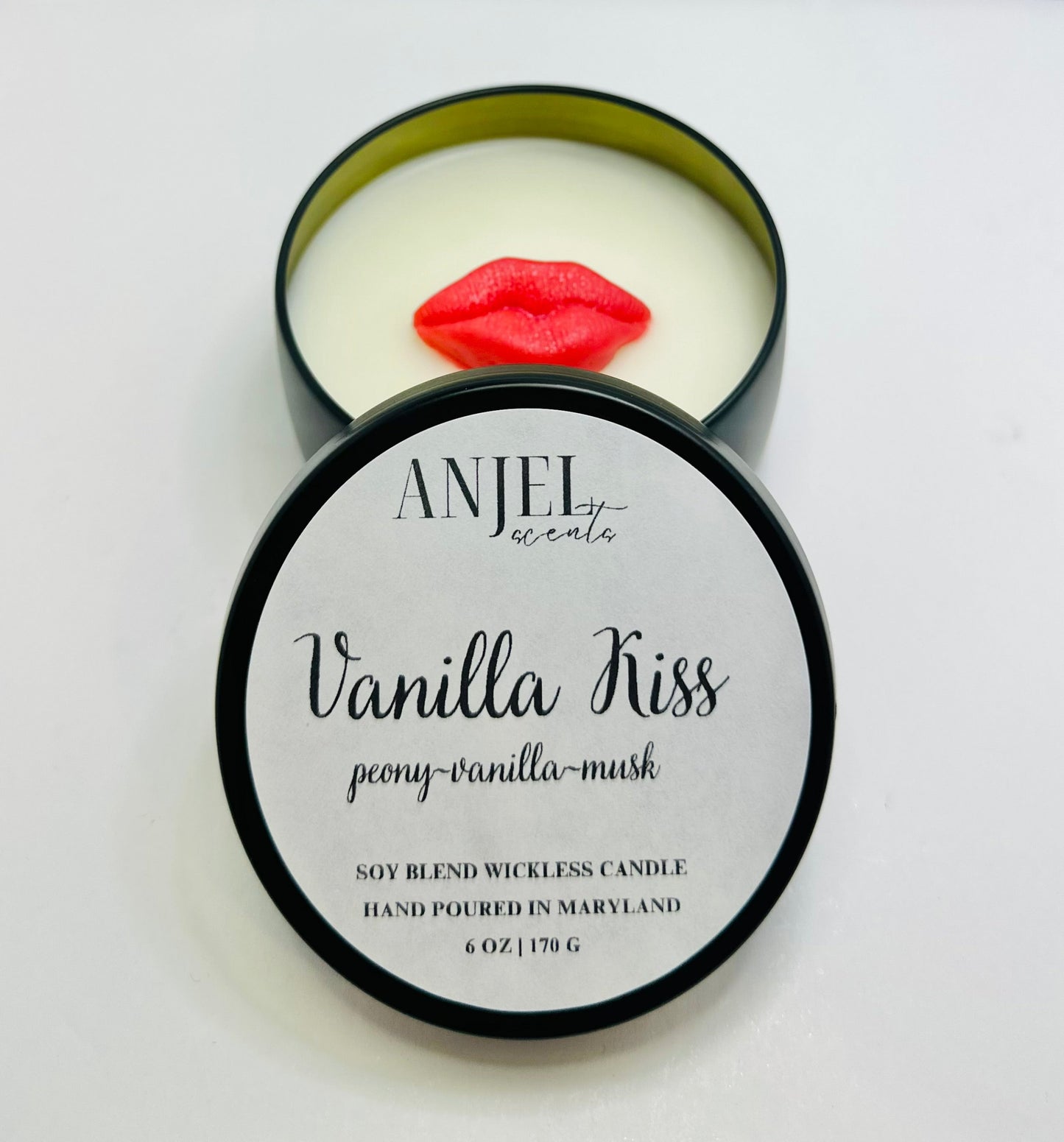 Vanilla Kiss Wickless Candle Tin